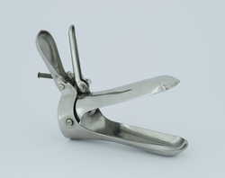 Speculum, foldable in stainless steel