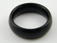 Lichtgewicht cockring, zwart donut vorm 18mm breed