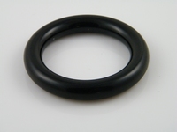 Lichtgewicht cockring, zwart ronde vorm 10mm breed