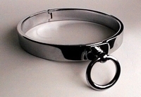 Necklace, polished stainless steel  with ring closure