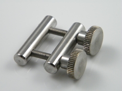 Nippleclamps, stainless steel, with clamping screw, each