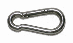 Snaphook, stainless steel, middle, 60 x 6mm (100 kg)