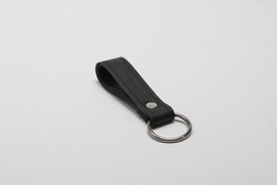 Holster for cane grip, Leather with stainless steel ring