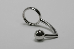 Cockring with anal ball of 30 mm diameter