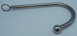 Hook anal, stainless steel, ball head 25 mm