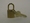 Padlock 15mm brass