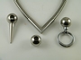 V shaped magnetic closurer flexible necklace 