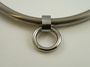 Necklace, round stainless steel with invisible closure 